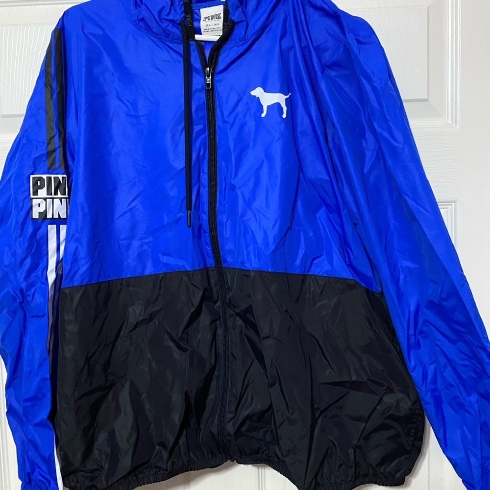 Pink rain jacket